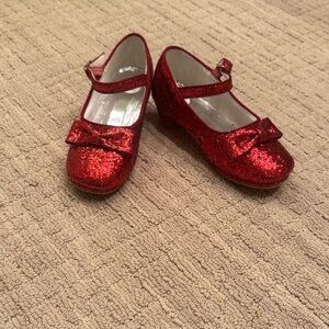 Wizard of Oz Ruby Red Slippers Costume Shoes Size 12